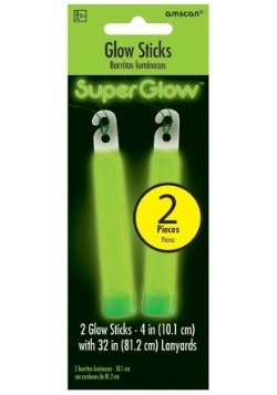 Green Glowsticks - 4" Pack of 2