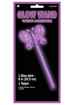 Purple 8" Butterfly Glow Wand