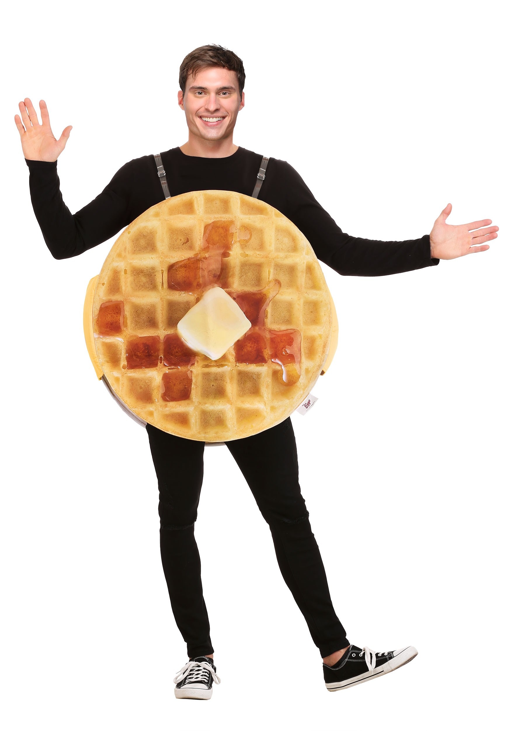 Photos - Fancy Dress EGGO FUN Costumes  Waffle Adult Costume Yellow/Orange 