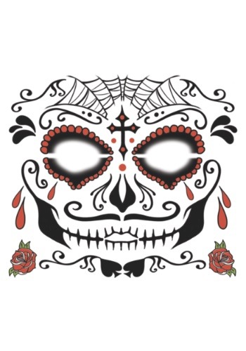 Temporary Day of the Dead Tattoo