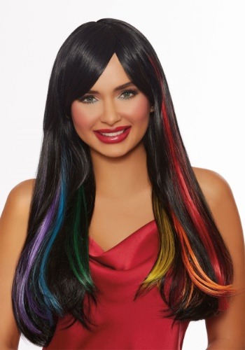 Womens Hidden Rainbow Wig