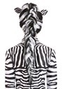 Zebra Wig Women's Back