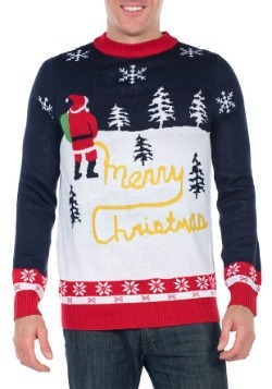 Men's Tipsy Elves Yellow Snow Ugly Christmas Sweater