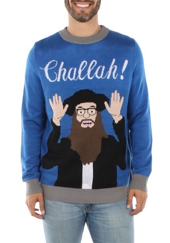 Men's Tipsy Elves Challah Hanukkah Ugly Sweater