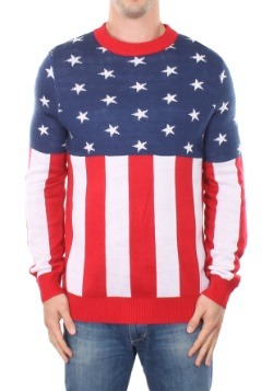 Men's Tipsy Elves American Flag Holdiay Sweater