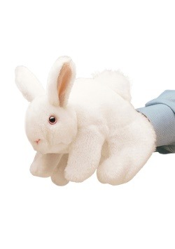 White Bunny Rabbit 8" Puppet from Folkmanis