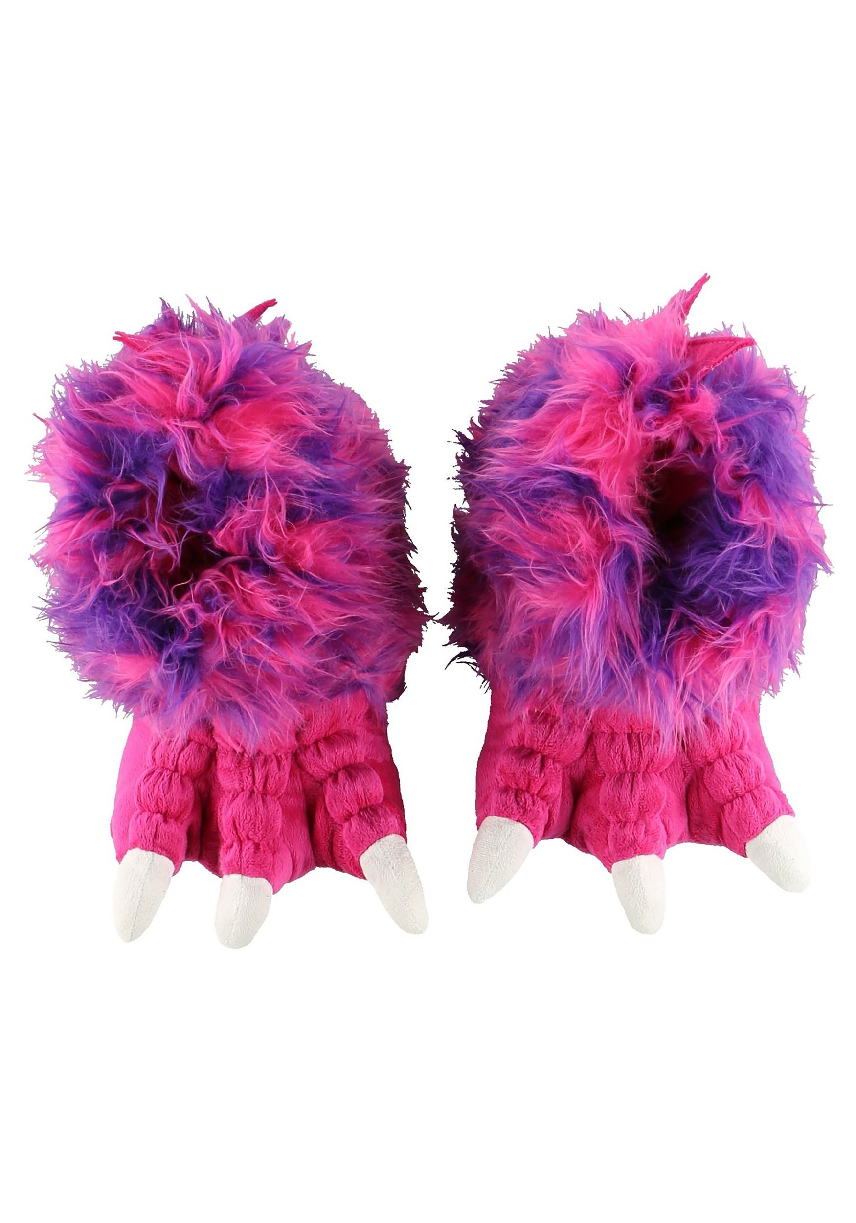 Pink Monster Paw Adult Slippers