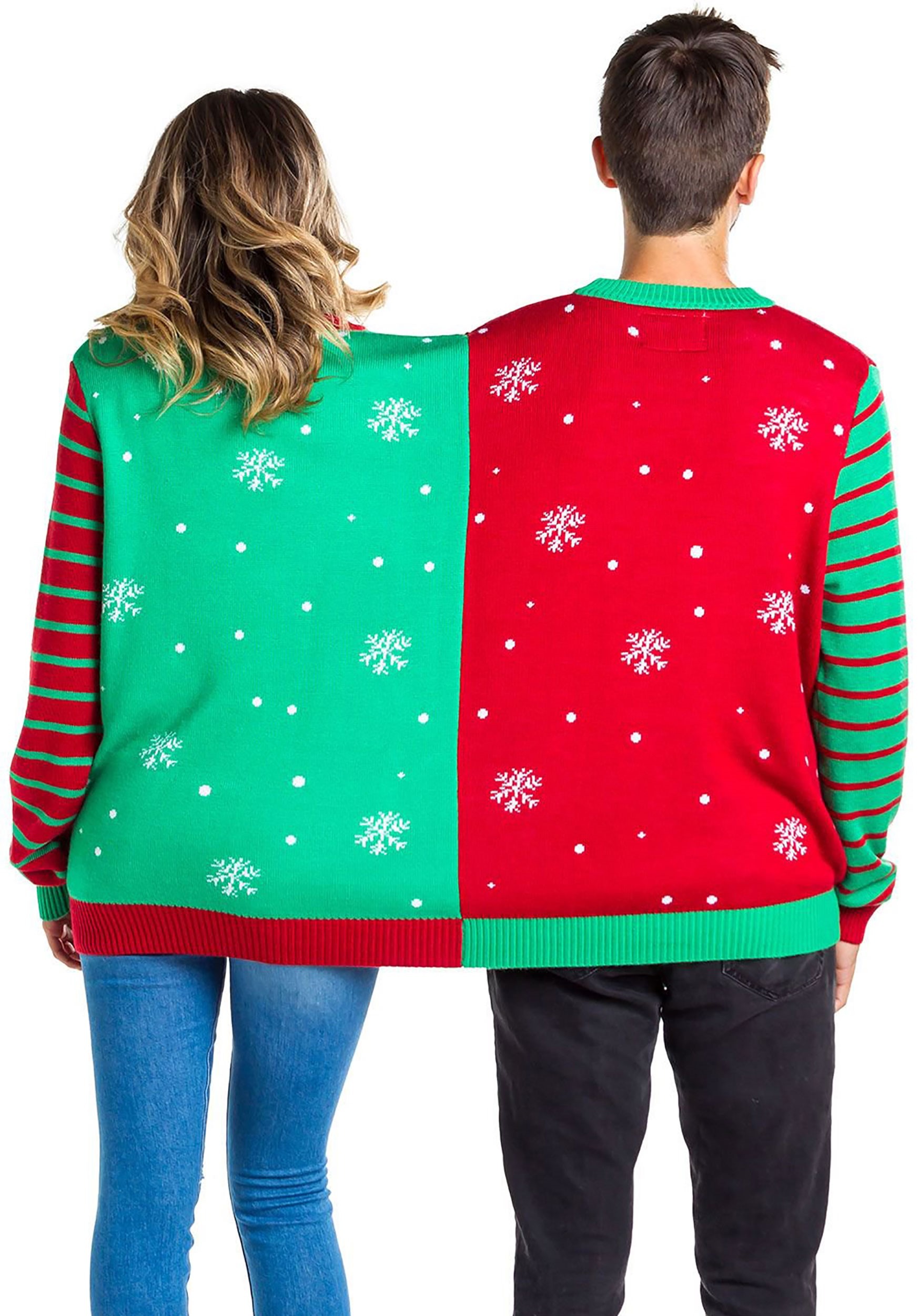Tipsy Elves Naughty And Nice Two Person Ugly Christmas Sweater