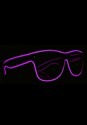 Black Frame EL Wire Glasses Purple Alt 1