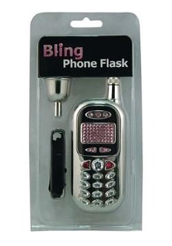 Bling Bling Cell Phone Flask 3 oz