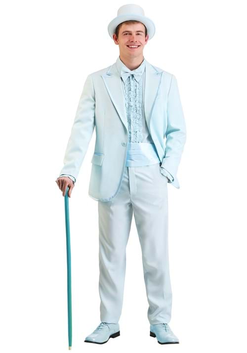 90s Outfits for Guys | Trendy, Party, Cool, Casual Powder Blue Tuxedo Adult Costume  AT vintagedancer.com