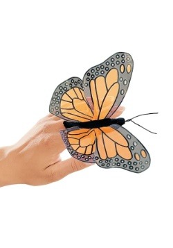 Folkmanis Mini Monarch Butterfly Finger Puppet