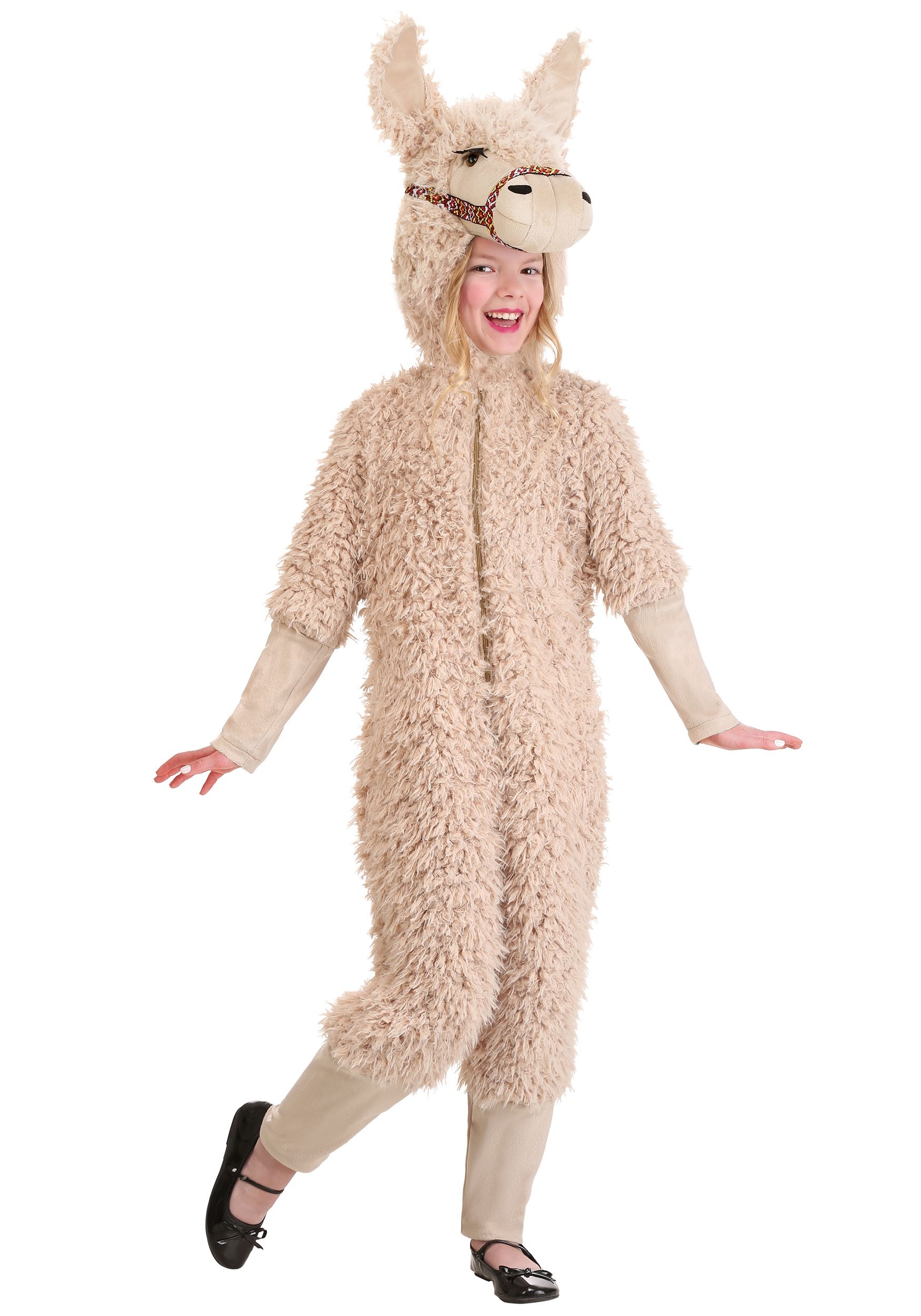 Photos - Fancy Dress FUN Costumes Llama Costume for Kids Black/Beige
