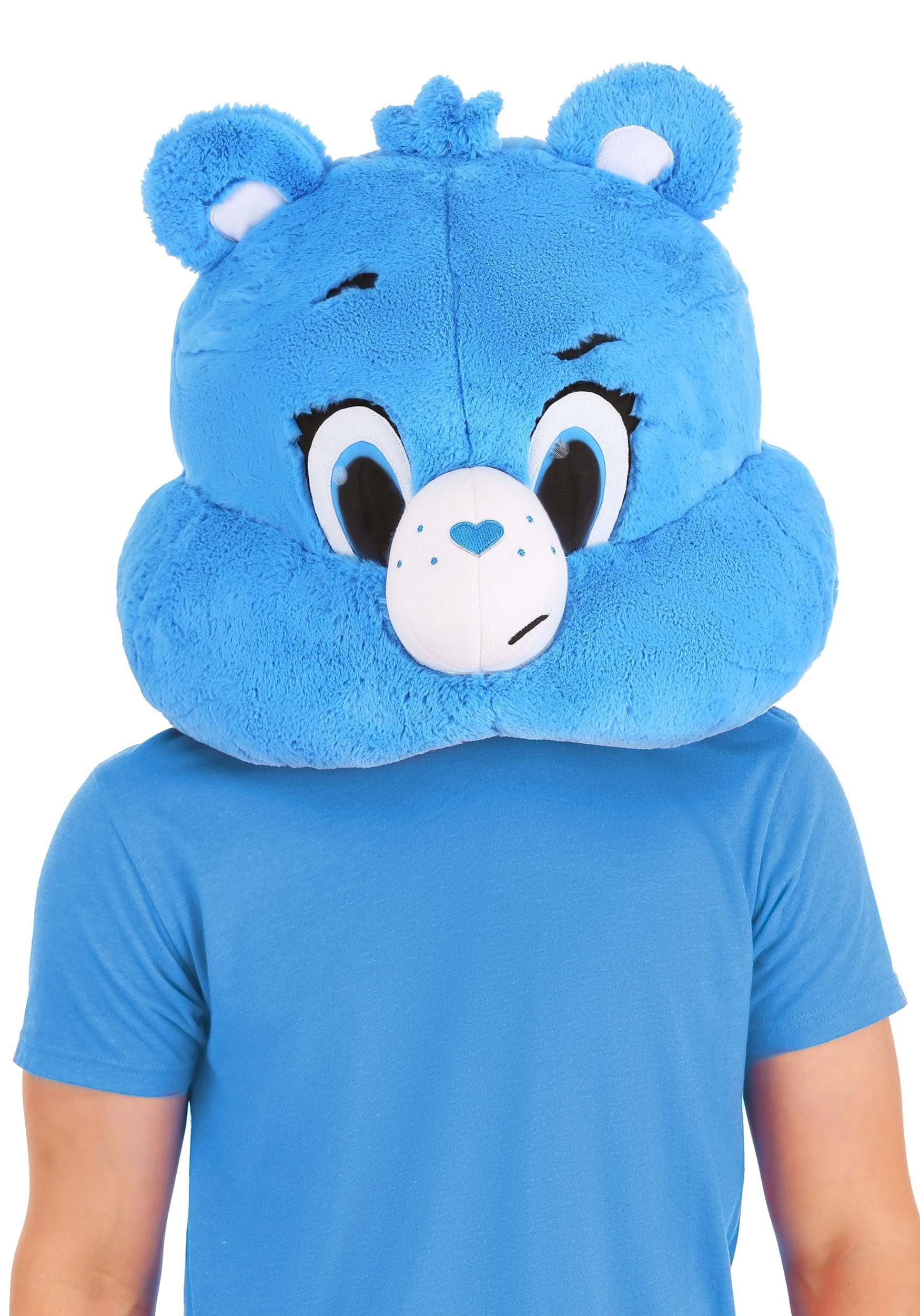 Care Bears Adult Grumpy Bear Mascot Mask , Care Bears Accessories