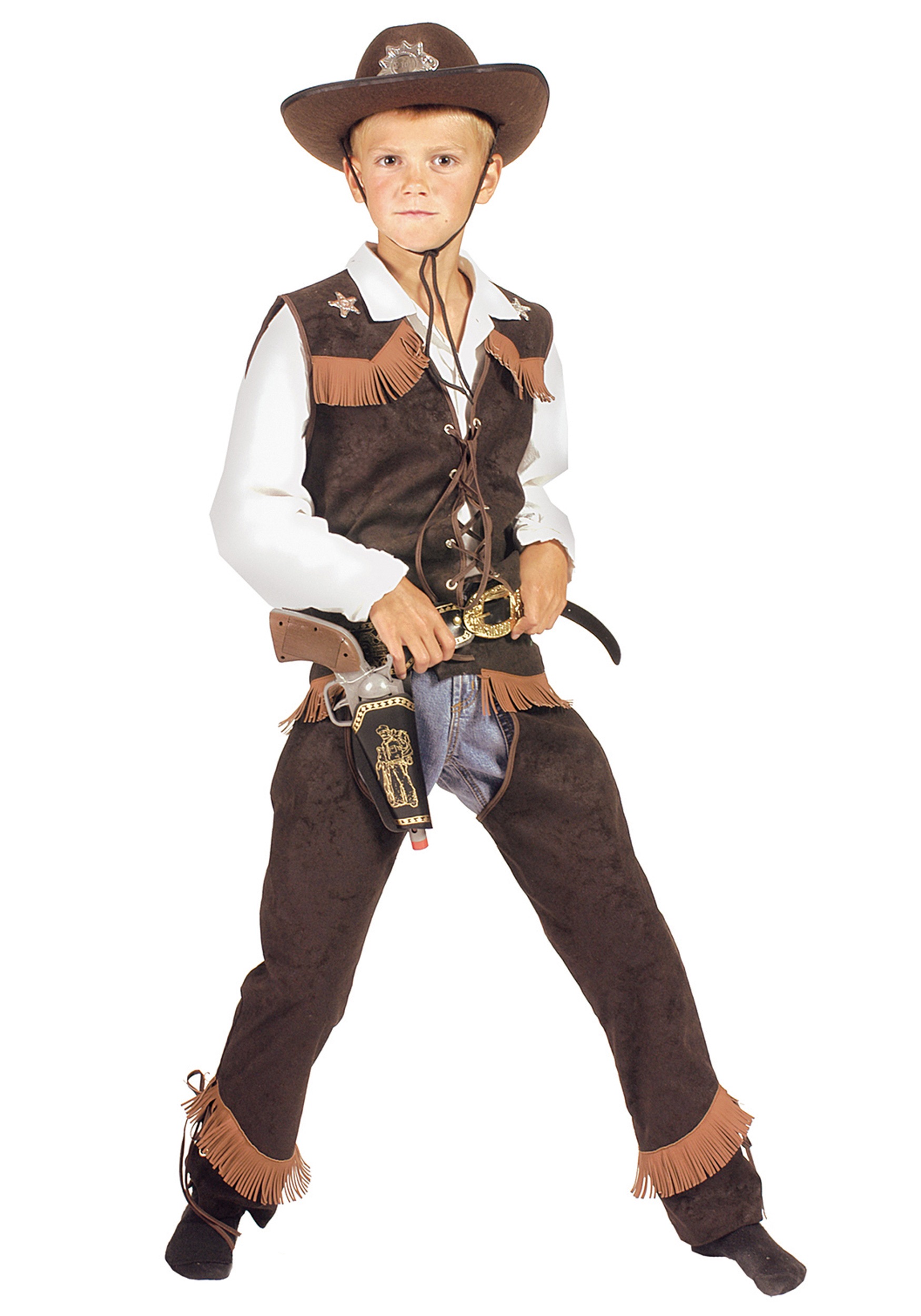 Kid's Rawhide Cowboy Costume Kid's Cowboy Costumes