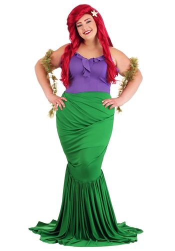 Disguise Fantasia Feminina Adulta Plus Size Ariel Deluxe