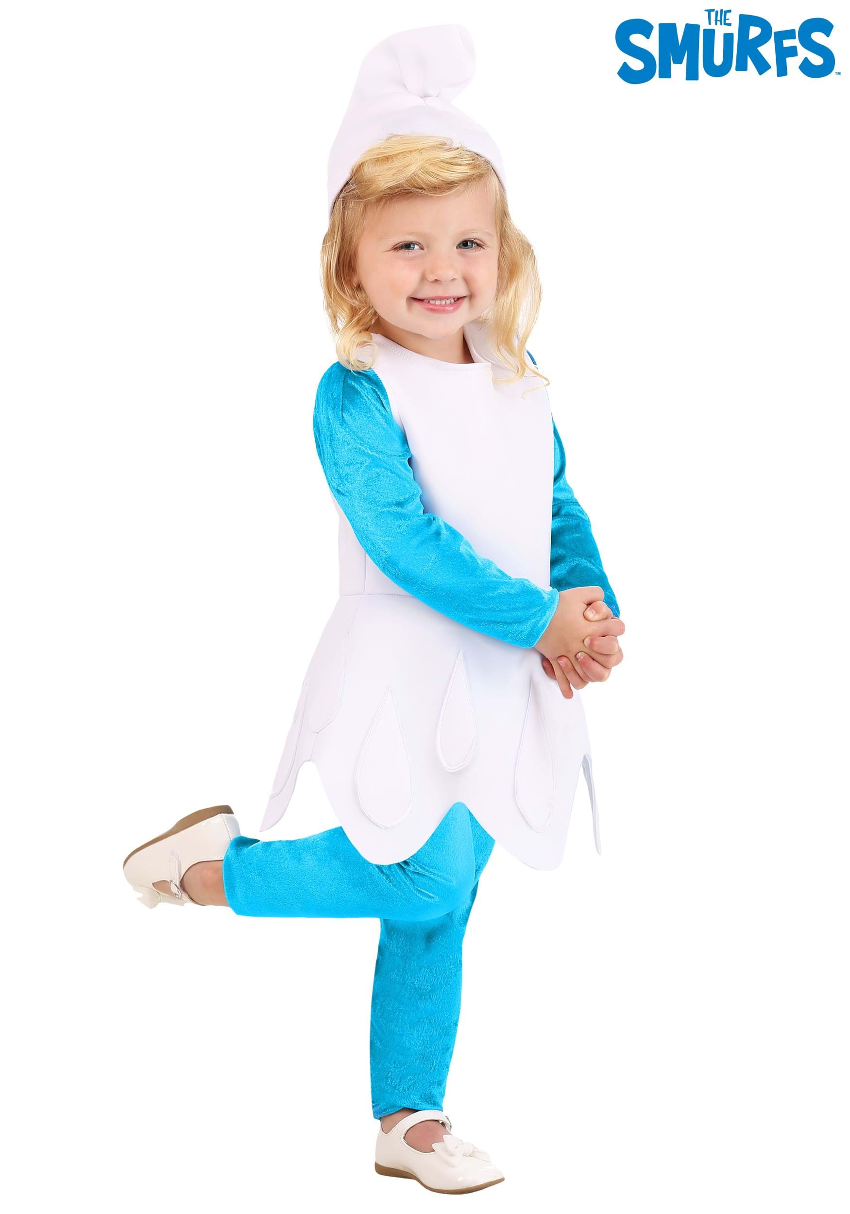 Disfraz de niño Smurfs Smurfette para niños pequeños Multicolor