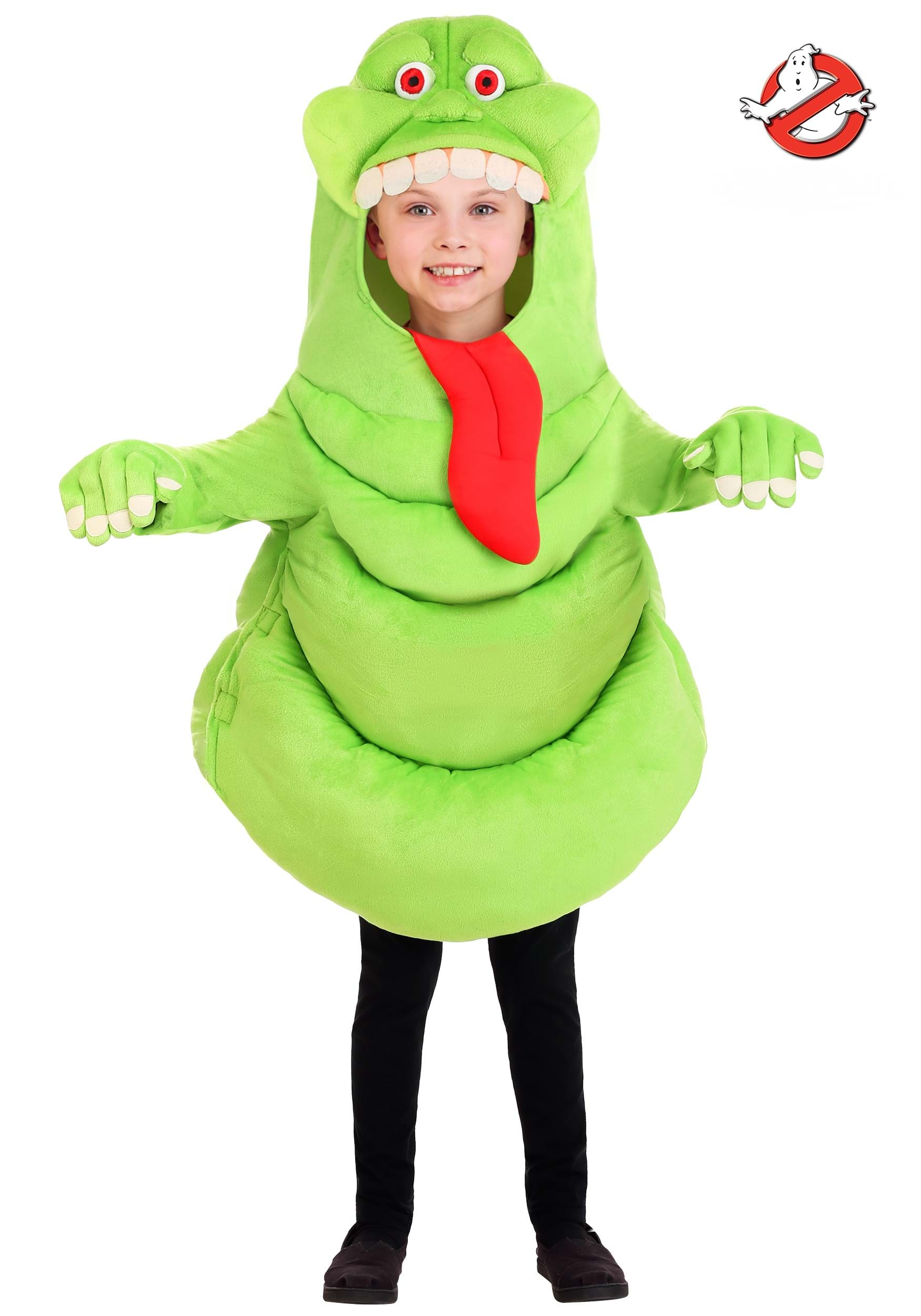 Kid's Ghostbusters Slimer Costume Tunic With Gloves