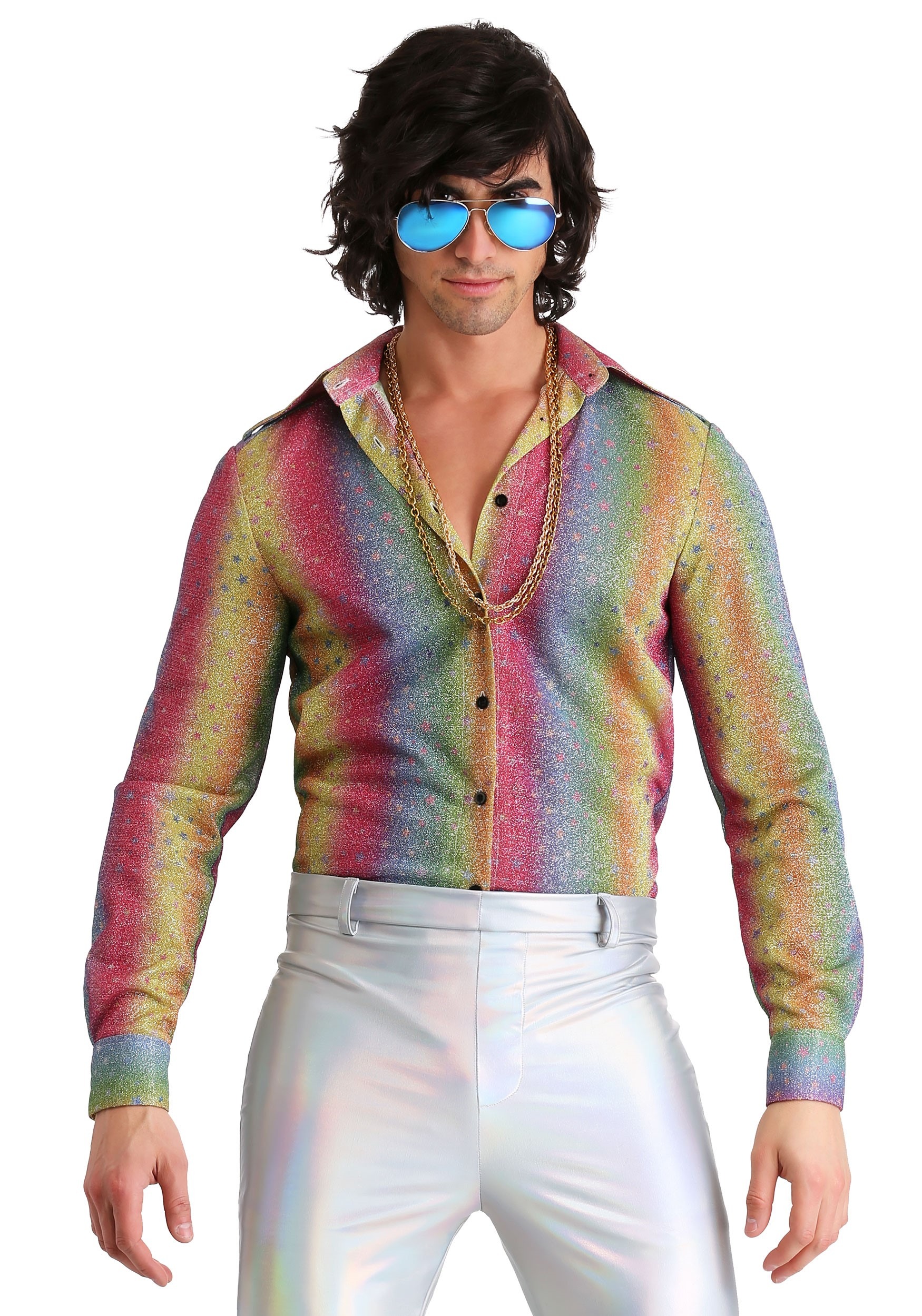 mens sparkly dress shirts