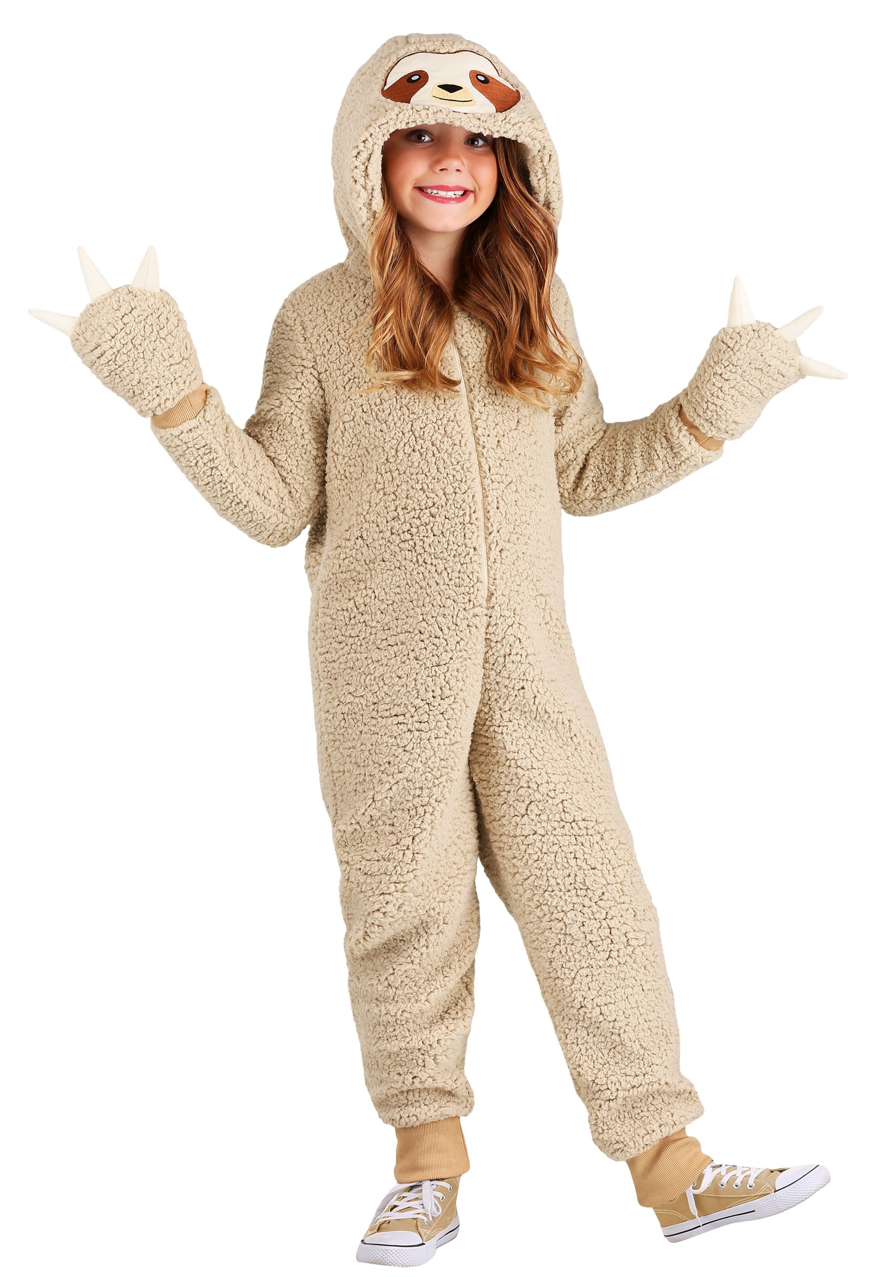Photos - Fancy Dress FUN Costumes Sloth Onesie Costume for Kids Brown