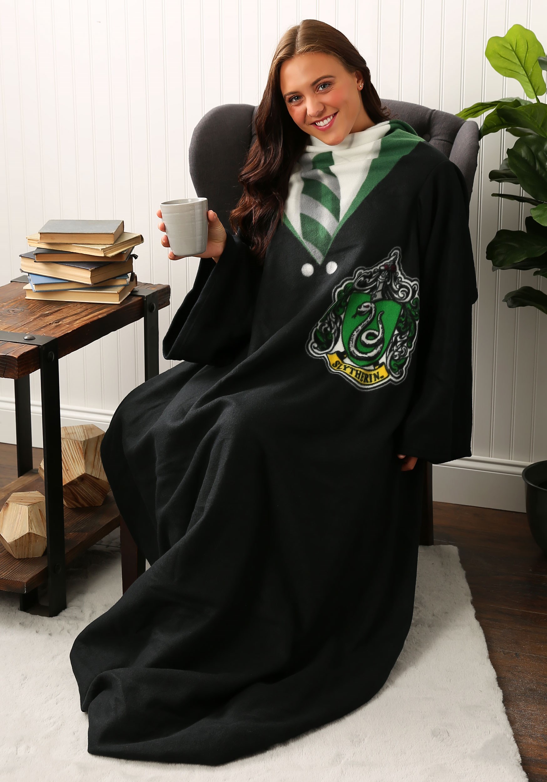 Harry Potter Slytherin Vintage Style Sherpa Fleece Blanket Gifts