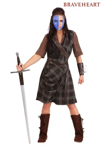 Women's Braveheart Warrior Costume 1