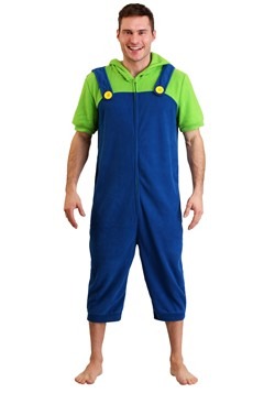 Luigi Men's Cosplay Romper Update Main