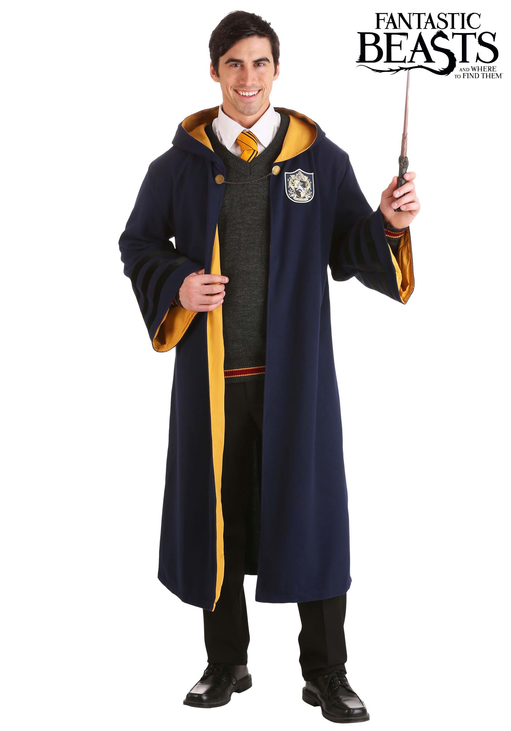 Harry Potter Fantastic Beasts Newt Scamander Hufflepuff Knit Scarf Costume Gifts