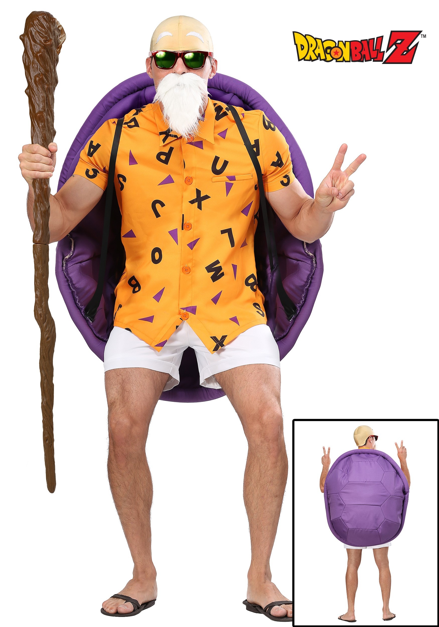 Dragon Ball Z Master Roshi Costume For Plus Size Men