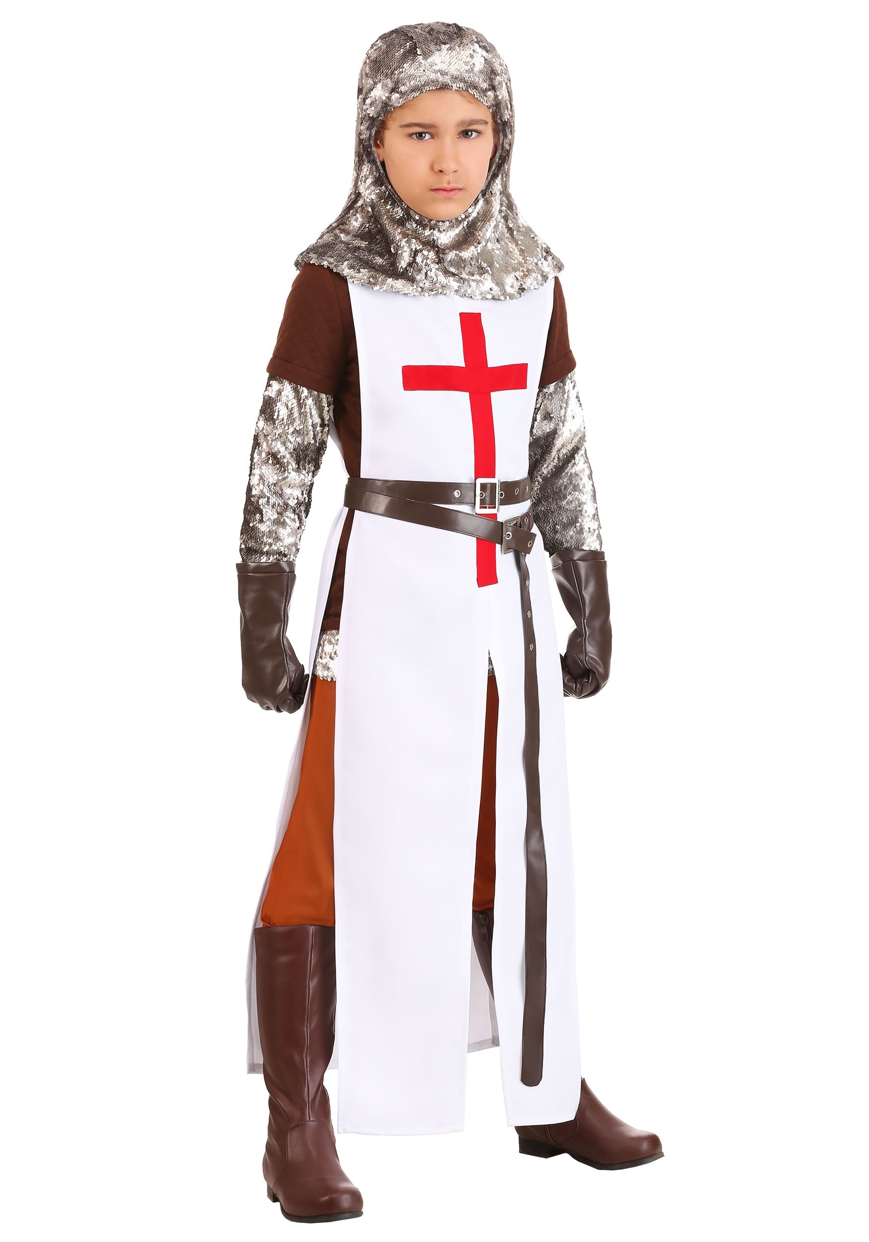 Photos - Fancy Dress Crusader FUN Costumes  Costume for Boys Brown/Gray/White 