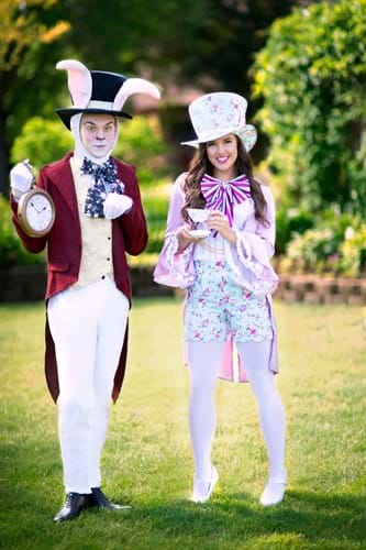 Men's Plus Size White Rabbit Costume | Alice in Wonderland Costumes