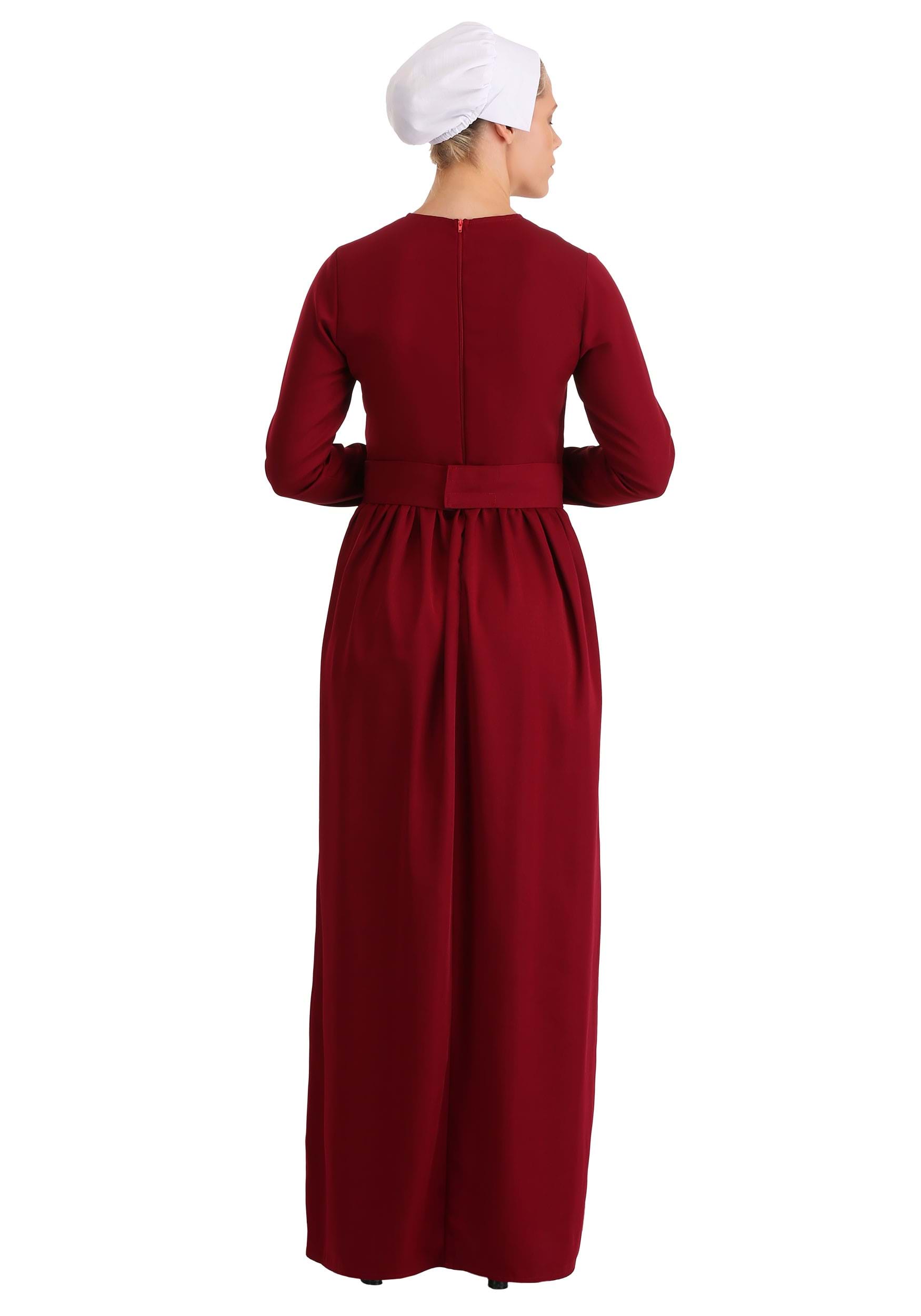 Handmaid's Tale Women's Costume - Officially Licensed Red Robe & Bonnet | Gilead Handmaid Outfit