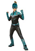 Captain Marvel Kree Suit Deluxe Girls Costume alt1