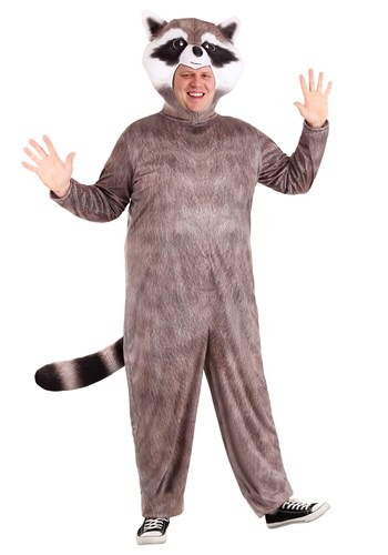 Plus Size Realistic Raccoon Costume