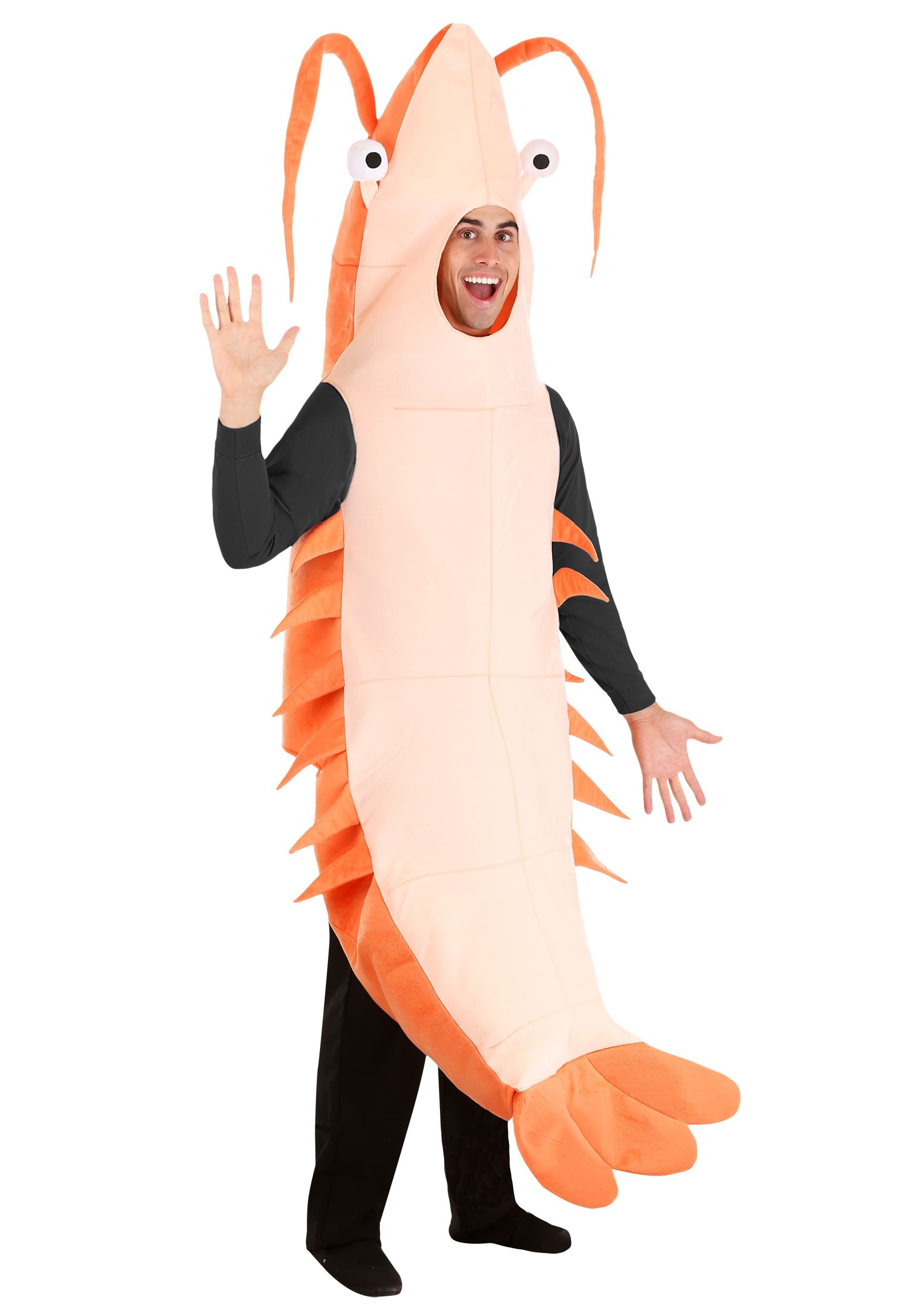 Ride on Mantis Shrimp Inflatable Costume Halloween Christmas for Adult Orange