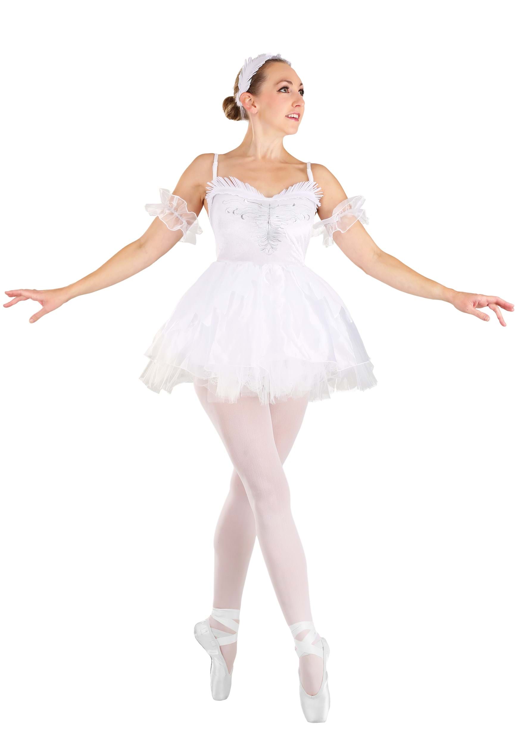 White Swan Premium De Halloween Vestido de fantasía Falda Tutú De Ballet Todas Las Tallas Por Katz 