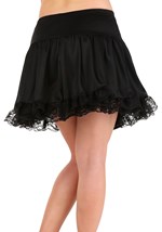 Womens Black Lace Petticoat 3