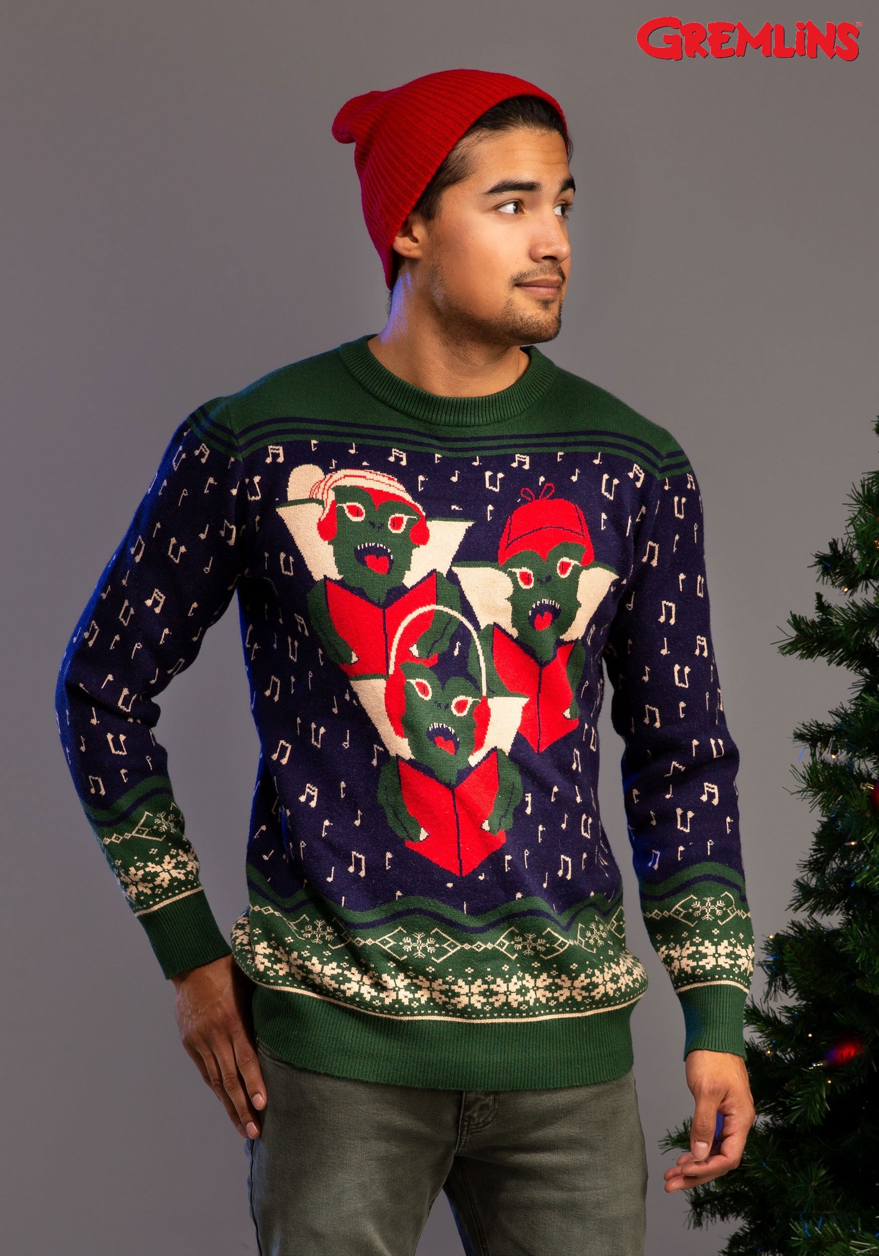 Gremlins Mondo Holiday Christmas Ugly Sweater Men's Large NEW Sold Out All sizes 