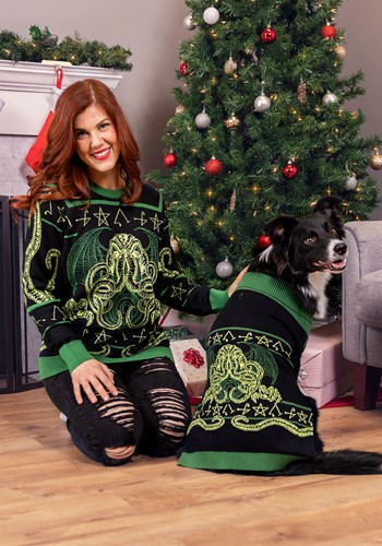 Rage of Cthulhu Adult Halloween Sweater