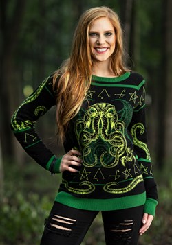 Adult Rage of Cthulhu Ugly Halloween Sweater alt1