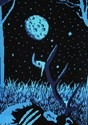Prowling Werewolf Ugly Halloween Adult Sweater alt6