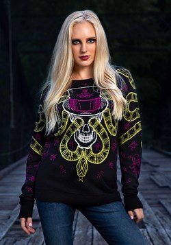 Voodoo Skull Halloween Sweater alt2
