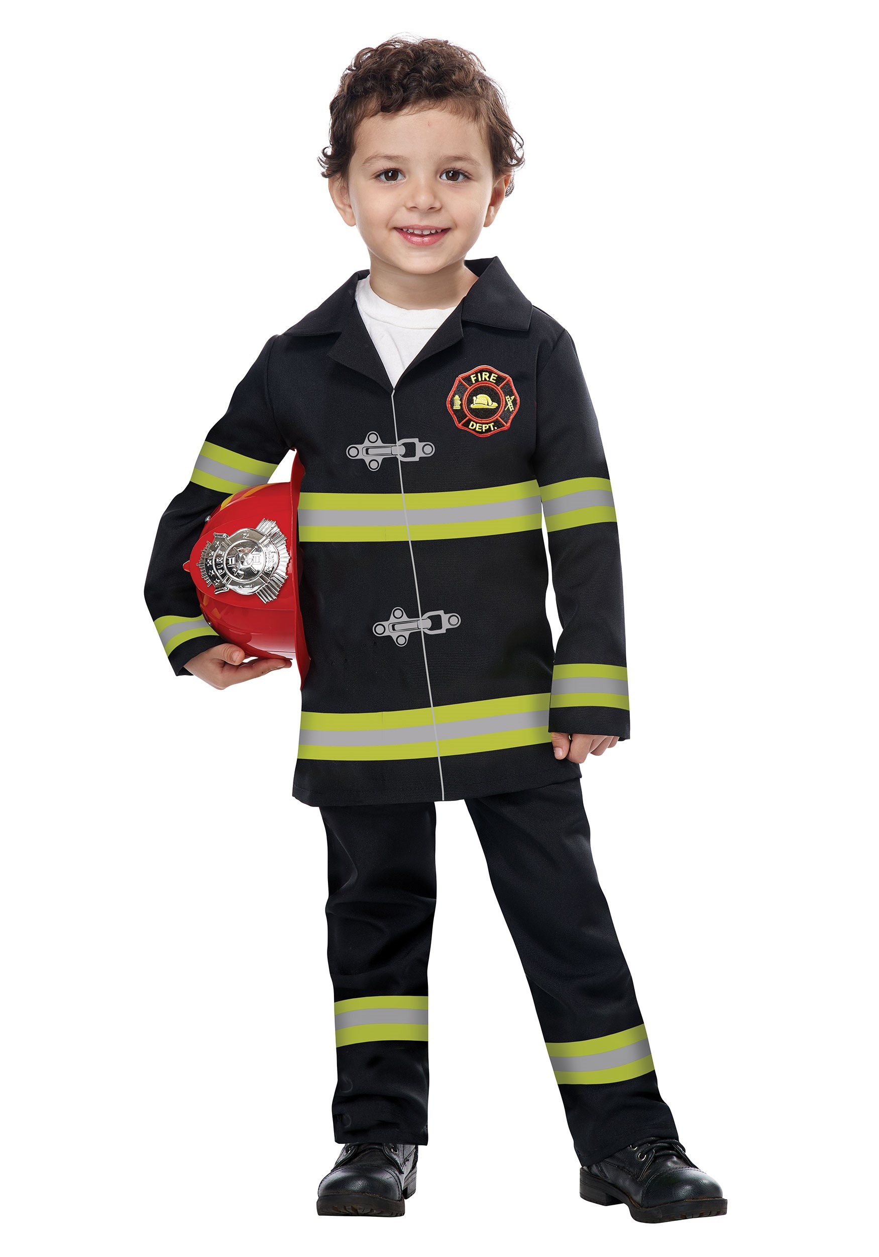 Disfraz de jefe de bomberos para niños pequeños Multicolor