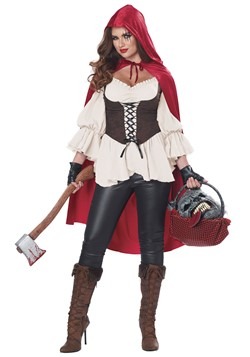 * CLEARANCE* Little Red Riding Hood Red Corset Women's Fancy Dress Costume