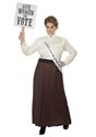 Women's Plus English Suffragette Costume