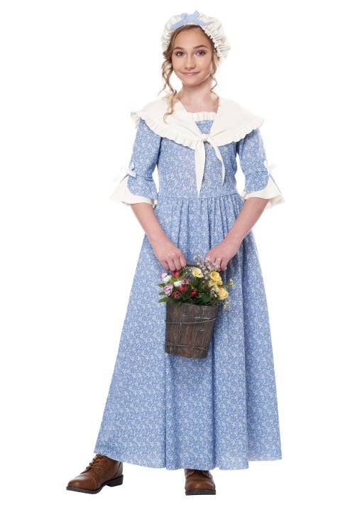 Kid's Colonial Village Girl Costume