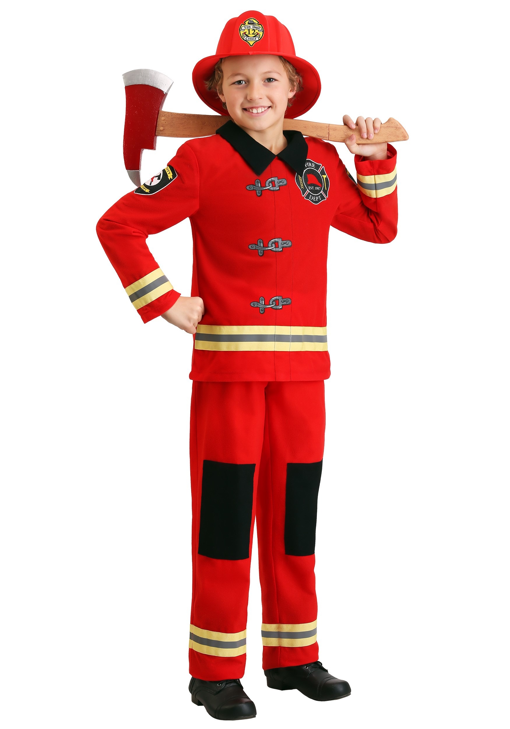 Disfraz de niño de bombero amigable Multicolor – Yaxa Store