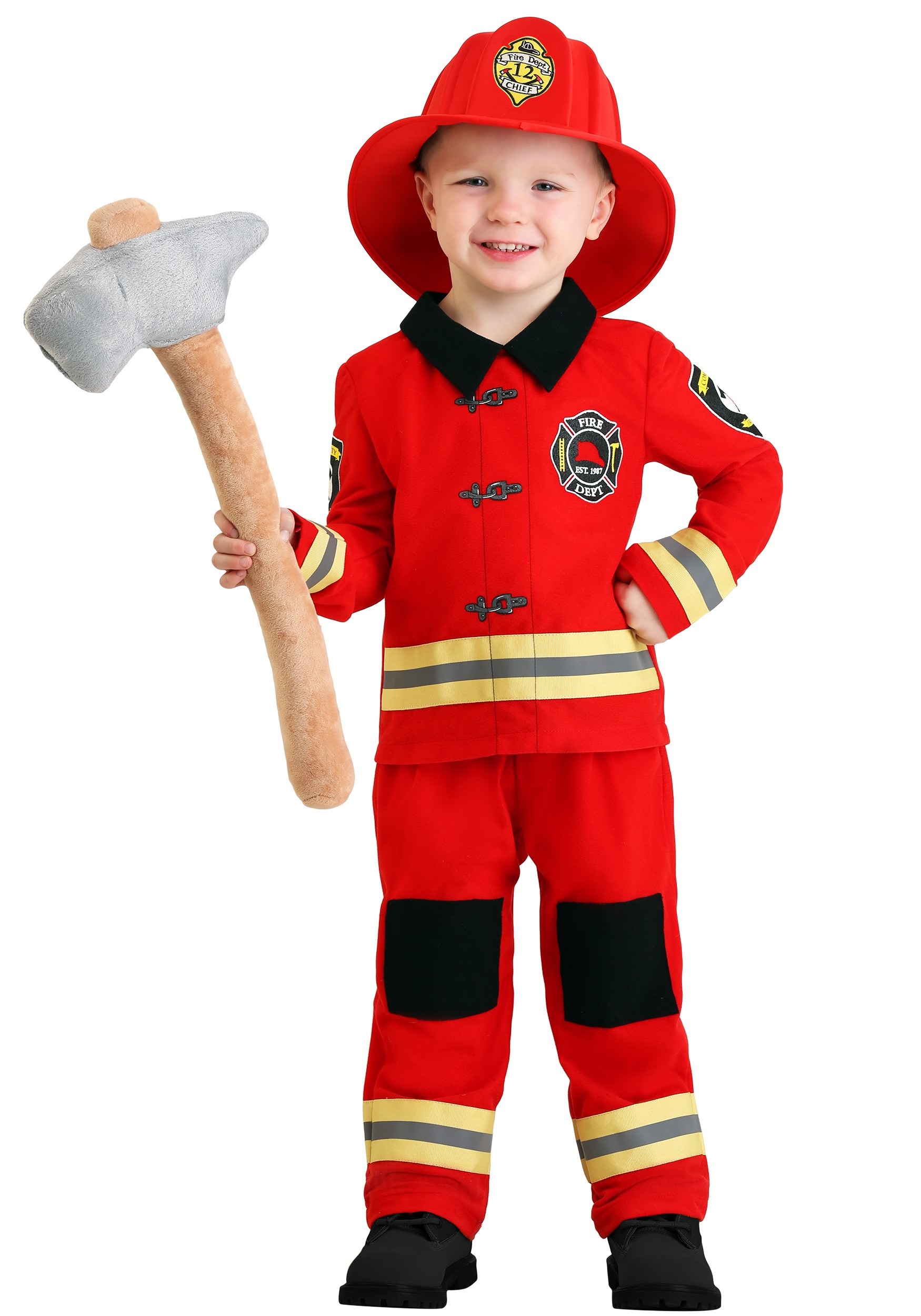 Disfraz de bombero amigable para niños pequeños Multicolor Colombia