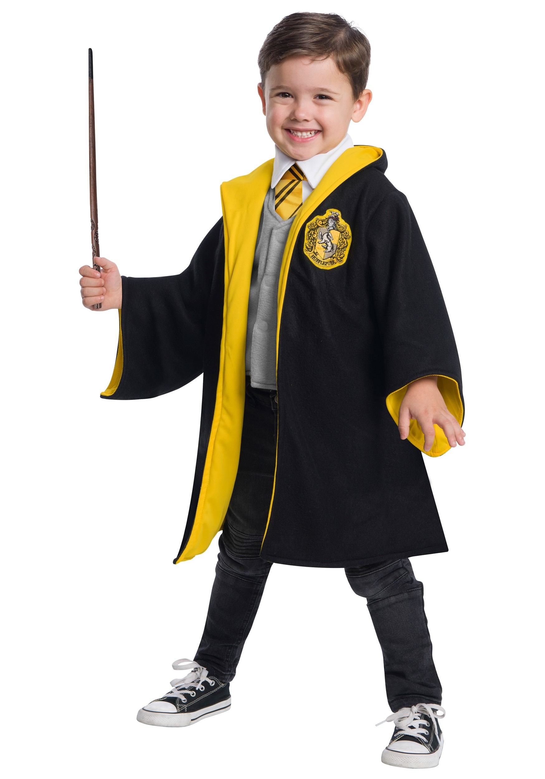 Official License Harry Potter Hufflepuff Scarf Costume for Kid Holloween Cosplay 