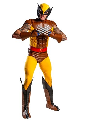 X-Men Adult Wolverine Brown Costume